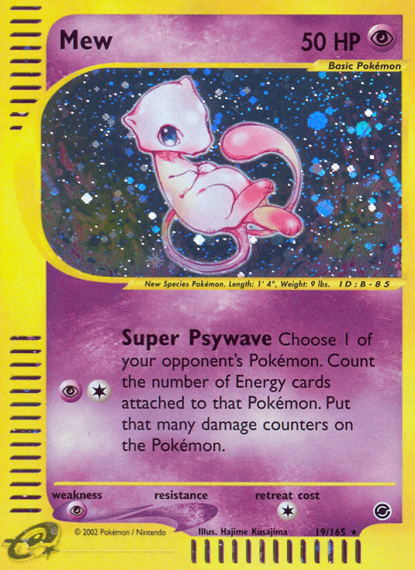 Carta Mew 19/165 do set Expedition Base Set — Pokémon TCG | Bynx
