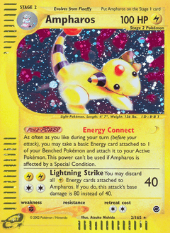 Ampharos 2/165 — Expedition Base Set