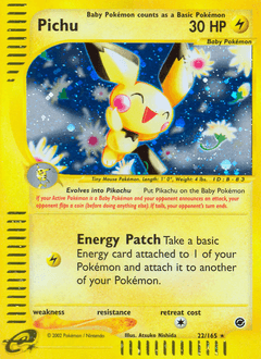 Pichu 22/165 — Expedition Base Set