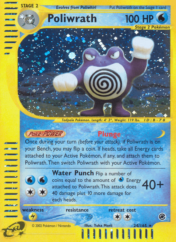 Carta Poliwrath 24/165 do set Expedition Base Set — Pokémon TCG | Bynx