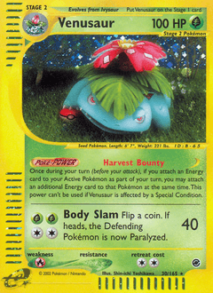 Venusaur 30/165 — Expedition Base Set