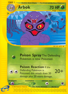 Arbok 35/165 — Expedition Base Set