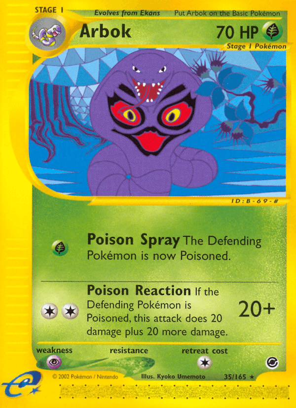 Carta Arbok 35/165 do set Expedition Base Set — Pokémon TCG | Bynx