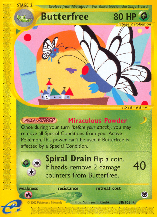 Carta Butterfree 38/165 do set Expedition Base Set — Pokémon TCG | Bynx