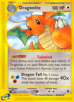 Dragonite 43/165 — Expedition Base Set