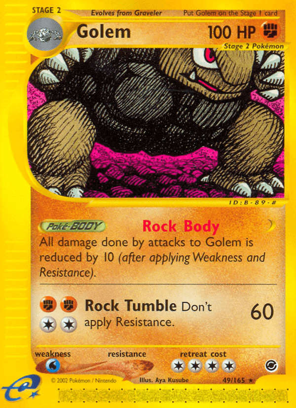 Carta Golem 49/165 do set Expedition Base Set — Pokémon TCG | Bynx