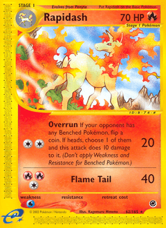 Rapidash 62/165 — Expedition Base Set