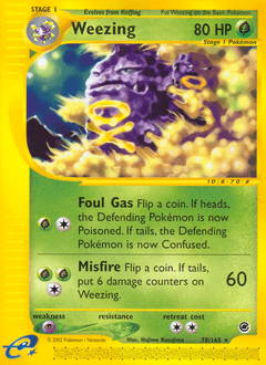 Weezing 70/165 — Expedition Base Set