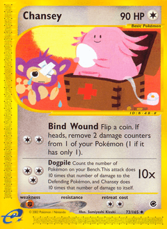 Chansey 72/165 — Expedition Base Set