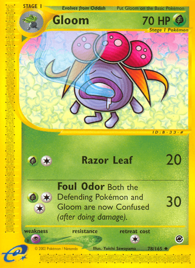 Carta Gloom 78/165 do set Expedition Base Set — Pokémon TCG | Bynx