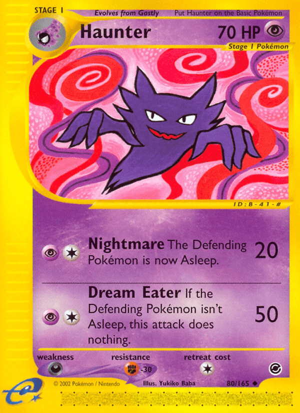 Carta Haunter 80/165 do set Expedition Base Set — Pokémon TCG | Bynx