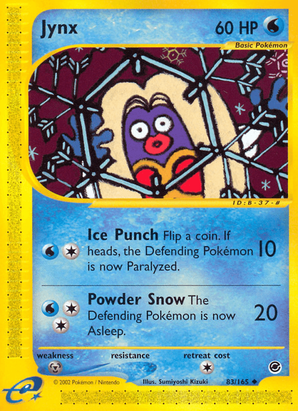 Carta Jynx 83/165 do set Expedition Base Set — Pokémon TCG | Bynx