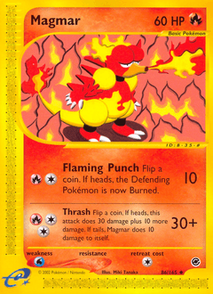 Magmar 86/165 — Expedition Base Set