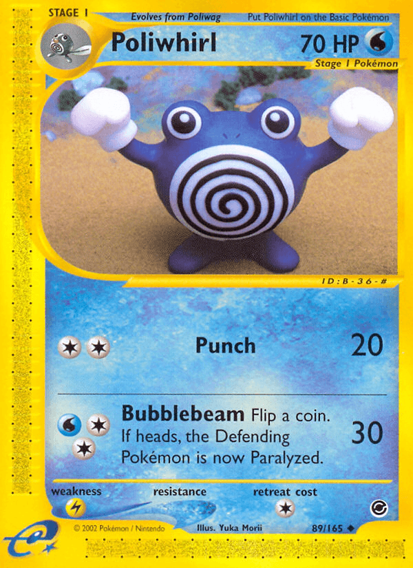 Carta Poliwhirl 89/165 do set Expedition Base Set — Pokémon TCG | Bynx
