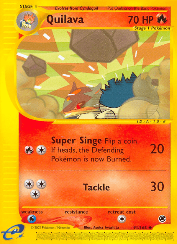 Carta Quilava 91/165 do set Expedition Base Set — Pokémon TCG | Bynx