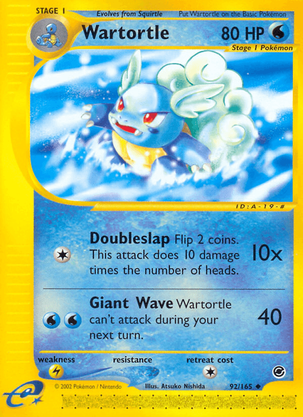 Carta Wartortle 92/165 do set Expedition Base Set — Pokémon TCG | Bynx