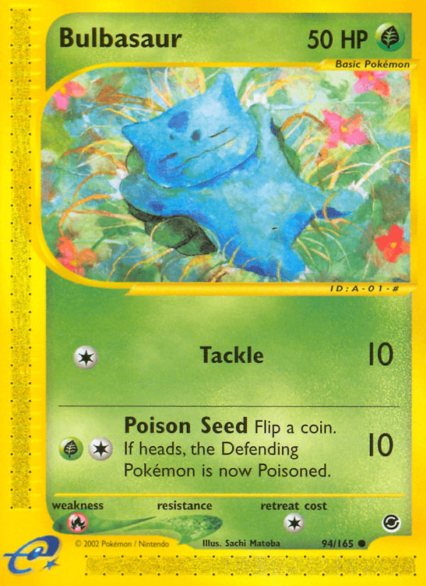 Carta Bulbasaur 94/165 do set Expedition Base Set — Pokémon TCG | Bynx