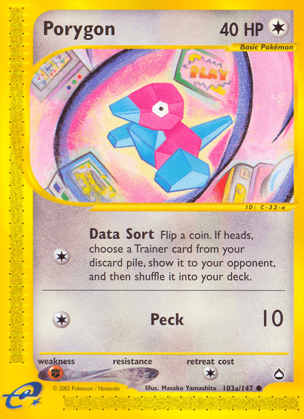 Carta Porygon 103/147 do set Aquapolis — Pokémon TCG | Bynx