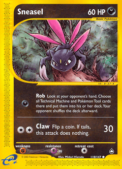 Sneasel 110/147 — Aquapolis