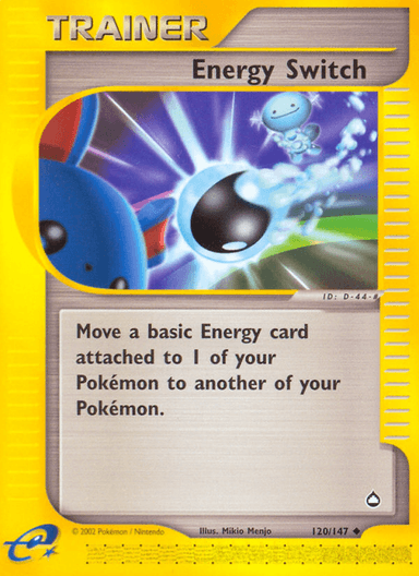 Carta Energy Switch 120/147 do set Aquapolis — Pokémon TCG | Bynx
