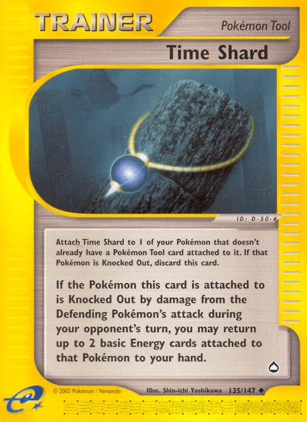 Carta Time Shard 135/147 do set Aquapolis — Pokémon TCG | Bynx