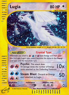 Carta Lugia 149 do set Aquapolis — Pokémon TCG | Bynx