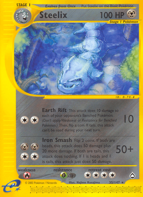 Carta Steelix 35/147 do set Aquapolis — Pokémon TCG | Bynx