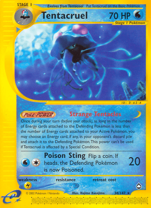 Carta Tentacruel 38/147 do set Aquapolis — Pokémon TCG | Bynx