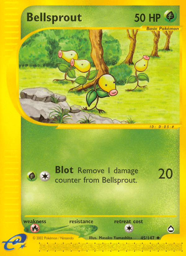 Carta Bellsprout 45/147 do set Aquapolis — Pokémon TCG | Bynx