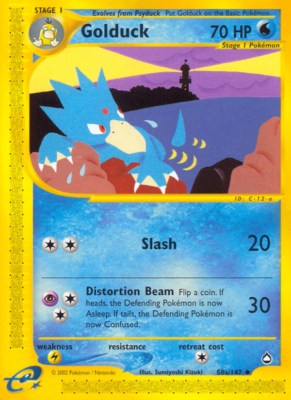 Carta Golduck 50/147 do set Aquapolis — Pokémon TCG | Bynx