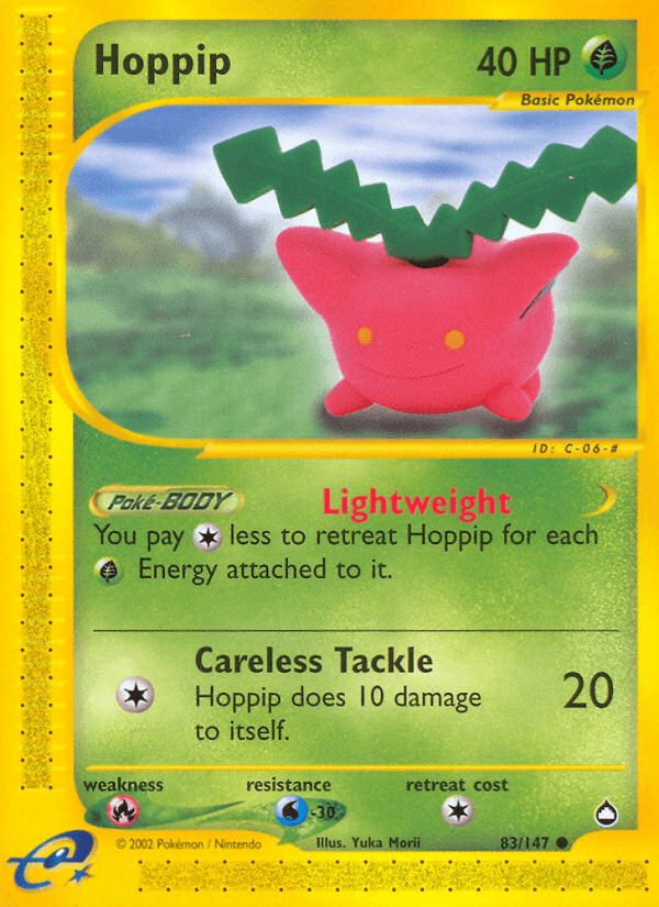 Carta Hoppip 83/147 do set Aquapolis — Pokémon TCG | Bynx