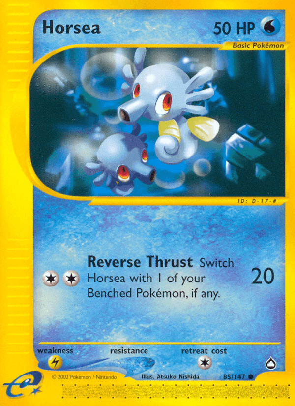Carta Horsea 85/147 do set Aquapolis — Pokémon TCG | Bynx
