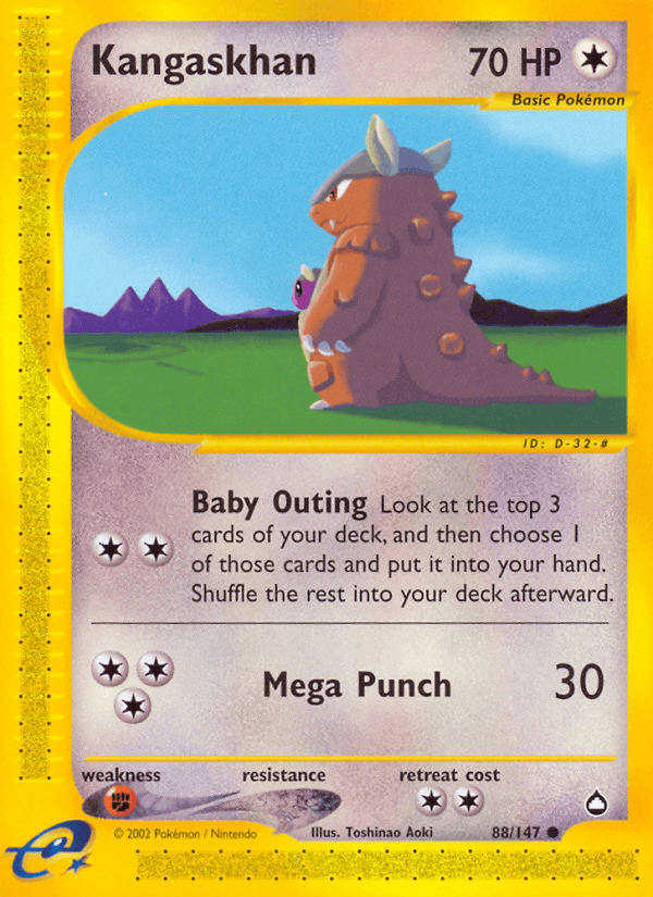 Carta Kangaskhan 88/147 do set Aquapolis — Pokémon TCG | Bynx