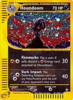 Carta Houndoom H11 do set Aquapolis — Pokémon TCG | Bynx