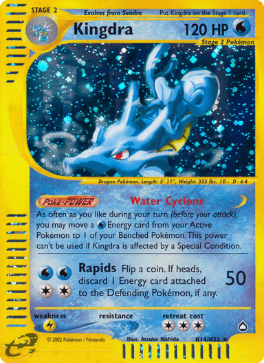 Carta Kingdra H14/147 do set Aquapolis — Pokémon TCG | Bynx