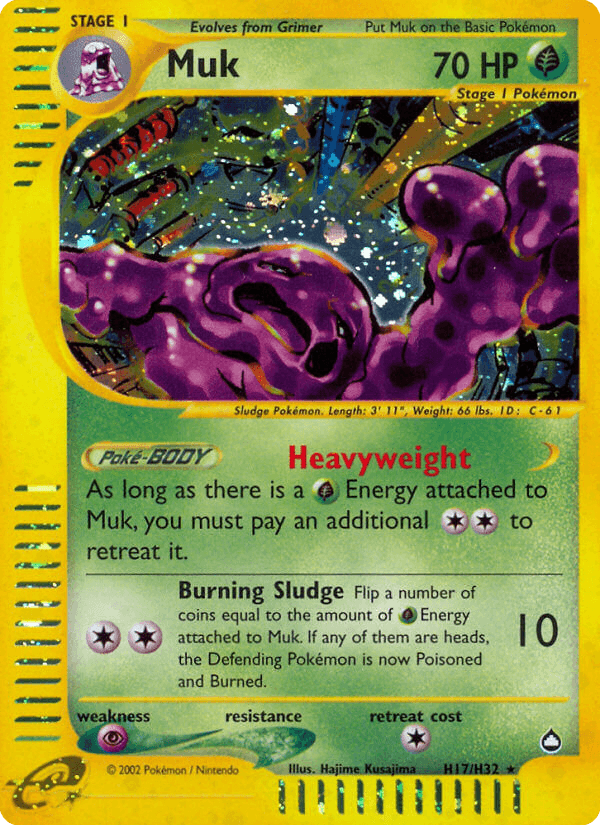 Carta Muk H17/147 do set Aquapolis — Pokémon TCG | Bynx