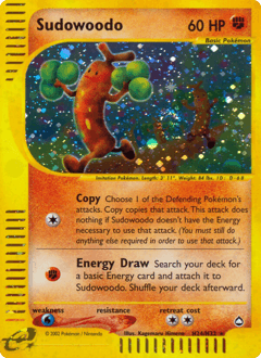 Carta Sudowoodo H24 do set Aquapolis — Pokémon TCG | Bynx