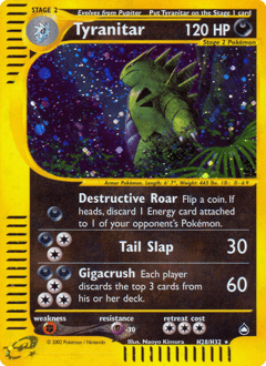 Tyranitar H28/147 — Aquapolis