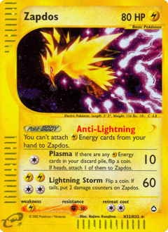 Zapdos H32/147 — Aquapolis