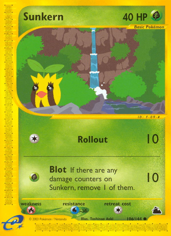 Carta Sunkern 106/144 do set Skyridge — Pokémon TCG | Bynx