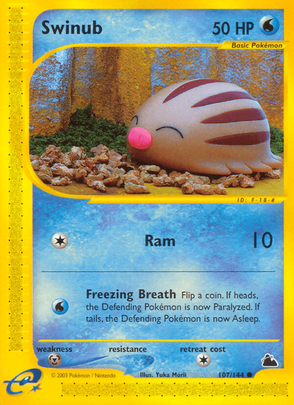 Carta Swinub 107/144 do set Skyridge — Pokémon TCG | Bynx