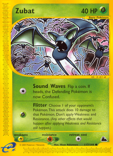Carta Zubat 117/144 do set Skyridge — Pokémon TCG | Bynx