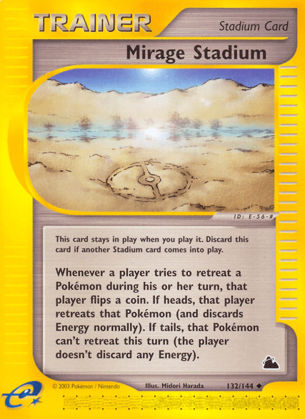 Carta Mirage Stadium 132/144 do set Skyridge — Pokémon TCG | Bynx