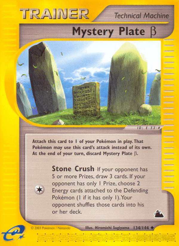 Carta Mystery Plate β 134/144 do set Skyridge — Pokémon TCG | Bynx