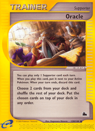 Carta Oracle 138/144 do set Skyridge — Pokémon TCG | Bynx