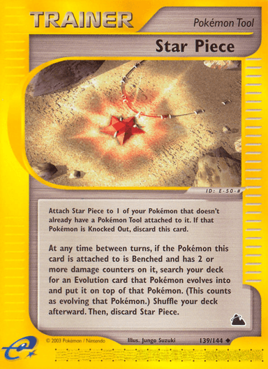 Carta Star Piece 139/144 do set Skyridge — Pokémon TCG | Bynx