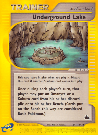Carta Underground Lake 141/144 do set Skyridge — Pokémon TCG | Bynx