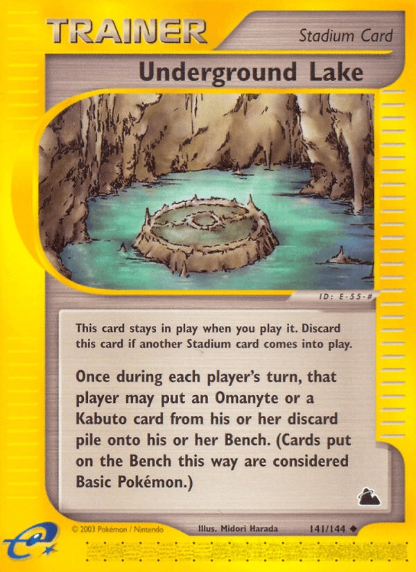 Carta Underground Lake 141/144 do set Skyridge — Pokémon TCG | Bynx