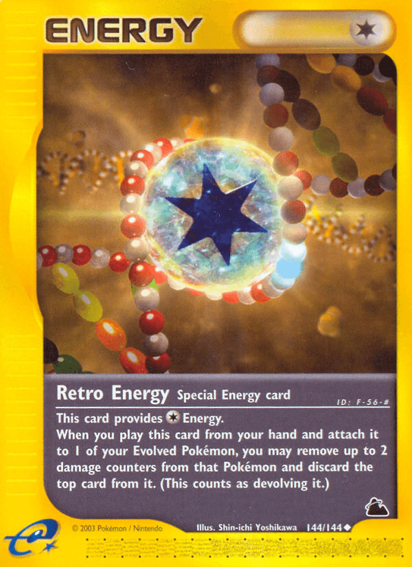 Carta Retro Energy 144/144 do set Skyridge — Pokémon TCG | Bynx
