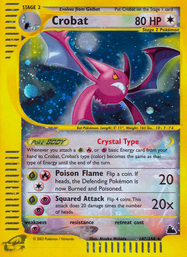 Carta Crobat 147/144 do set Skyridge — Pokémon TCG | Bynx